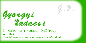 gyorgyi madacsi business card